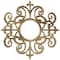 Ekena Millwork Dijon Architectural Grade PVC Pierced Ceiling Medallion, Antiqued Brass, 18"OD x 5 7/8"ID x 1/2"P CMPP18DIABS - alternate 1
